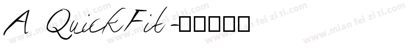 A QuickFit字体转换